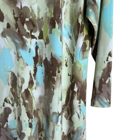 3 for $30! Tan Jay patterned beaded tunic. Size small - Picture 5 of 7